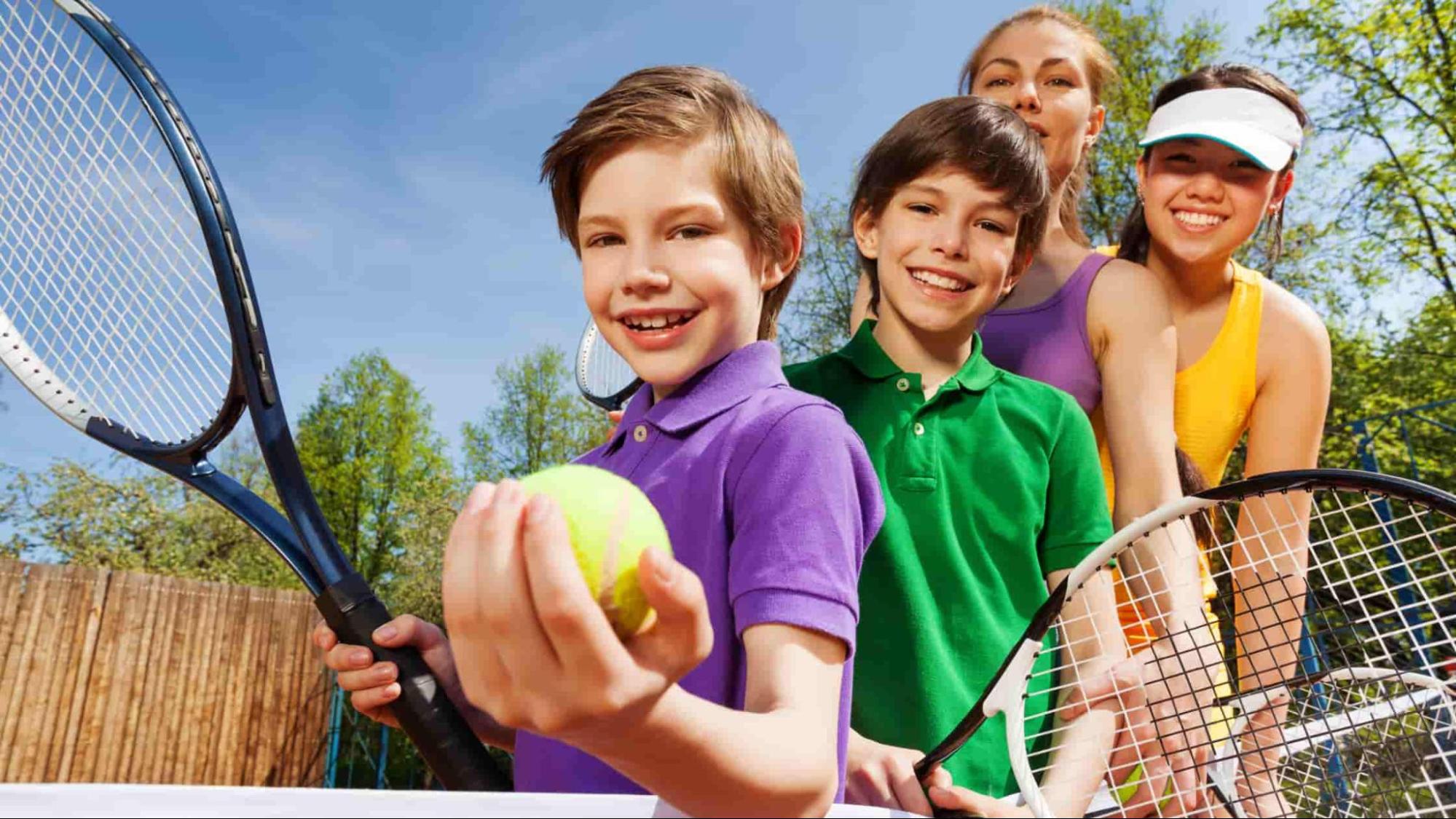 Children Playing Tennis